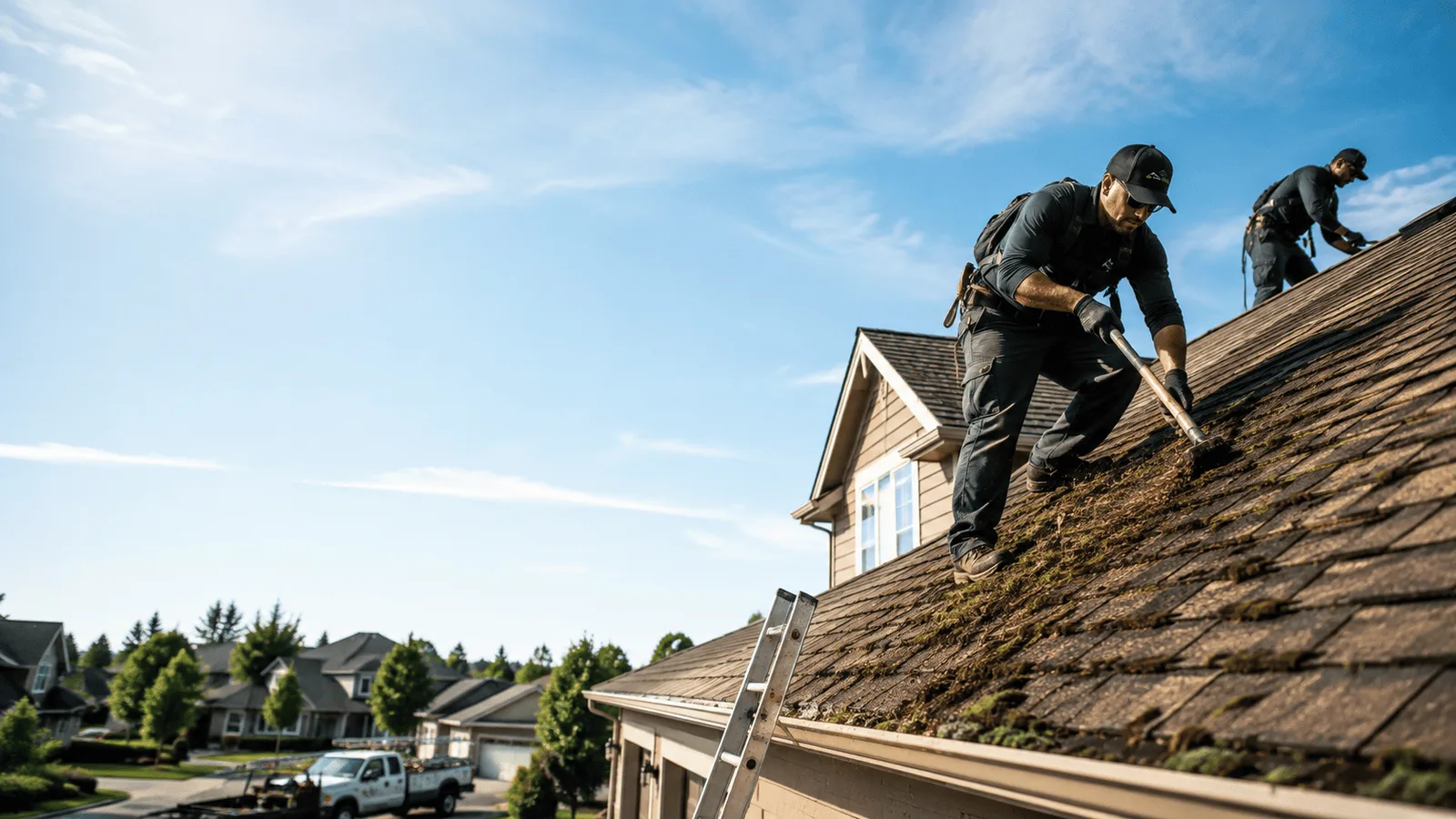 Roof Moss Removal in Orangeville, IL near me